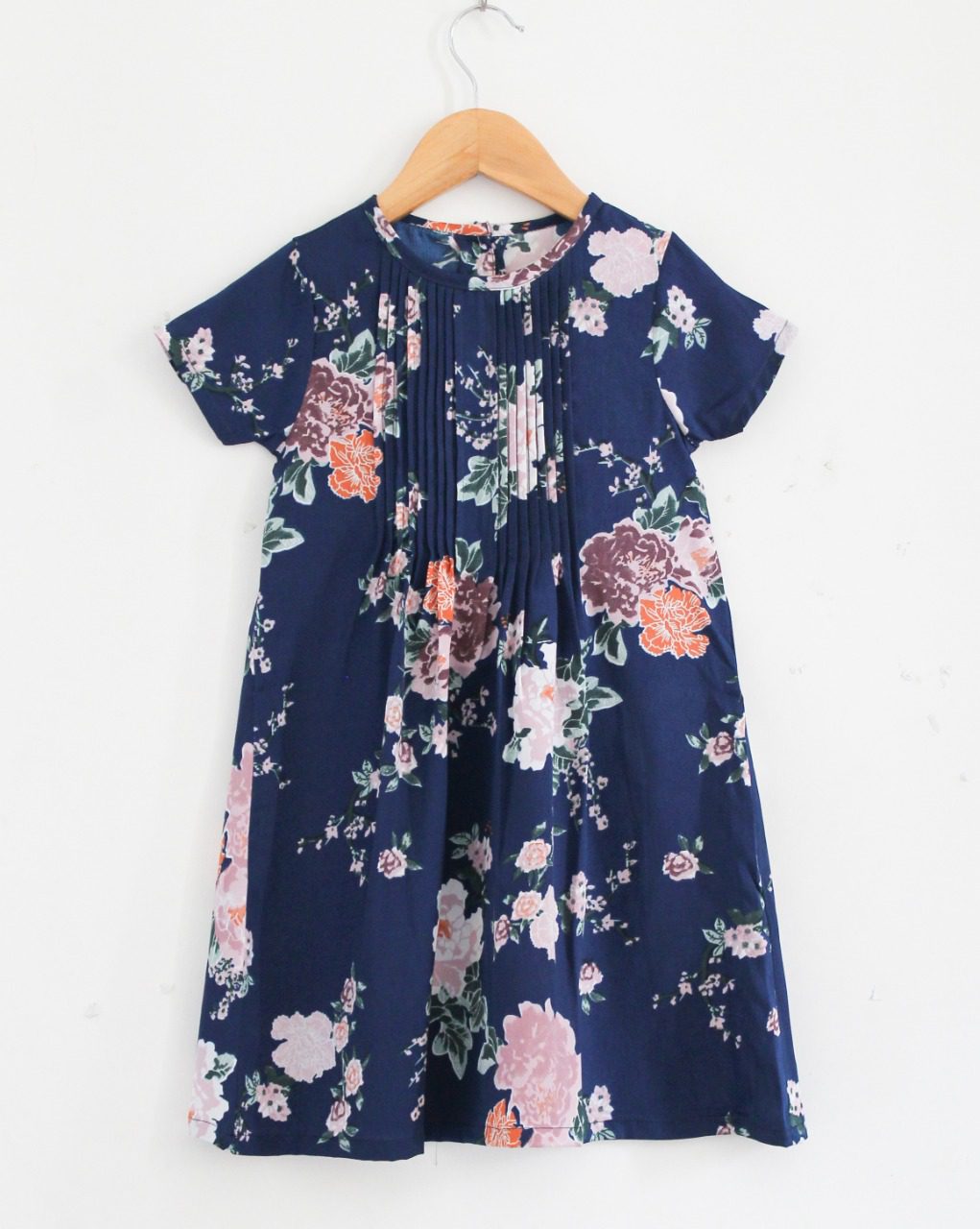 Classy Navy Printed Girls Summer Frocks - Fashion Greet Classy Navy Printed Girls Summer Frocks - Fashion Greet
