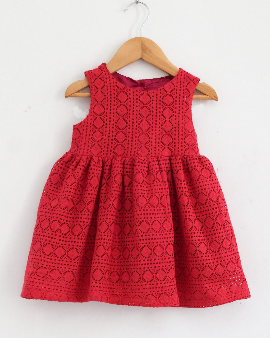 Classy Maroon Girls Summer Frocks - Fashion Greet Classy Maroon Girls Summer Frocks - Fashion Greet