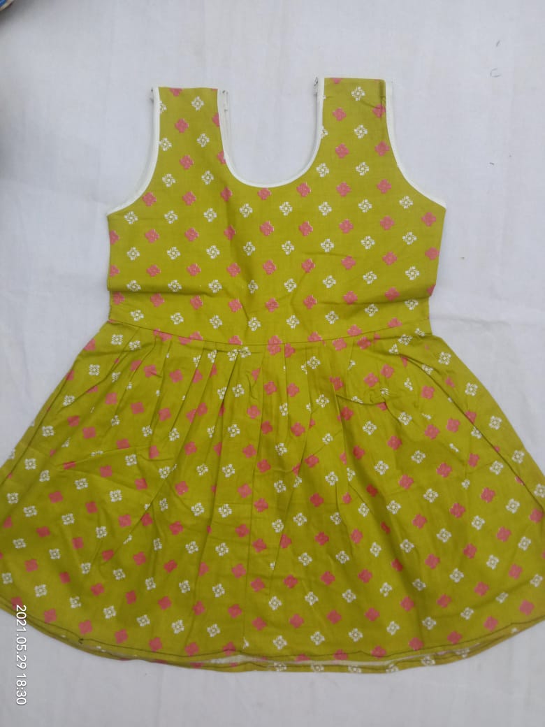 Elegant Green Printed Kids Dress - Fashion Greet Elegant Green Printed Kids Dress - Fashion Greet
