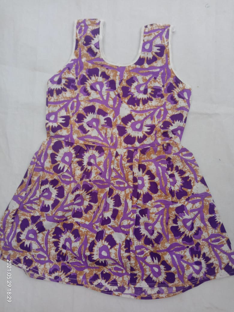Classy Purple Printed Kids Dress - Fashion Greet Classy Purple Printed Kids Dress - Fashion Greet