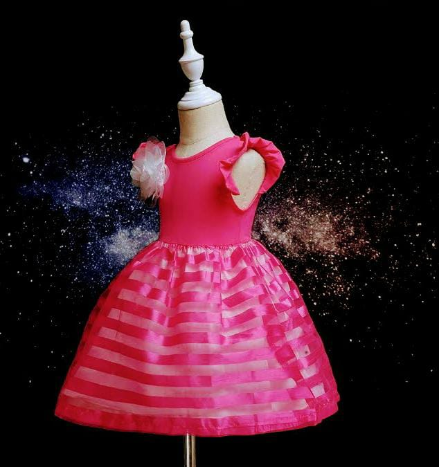 Lovely Fushia Pink Dress - Fashion Greet Lovely Fushia Pink Dress - Fashion Greet
