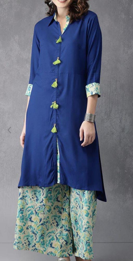 Banita Alluring Blue Women Kurta Sets - Fashion Greet Banita Alluring Blue Women Kurta Sets - Fashion Greet