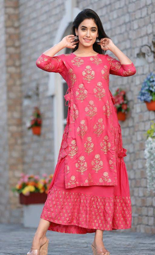 Alisha Petite Coral Printed Kurtis - Fashion Greet Alisha Petite Coral Printed Kurtis - Fashion Greet