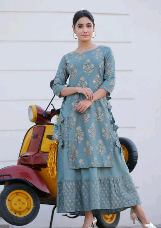 Alisha Petite Grey Printed Kurtis - Fashion Greet Alisha Petite Grey Printed Kurtis - Fashion Greet