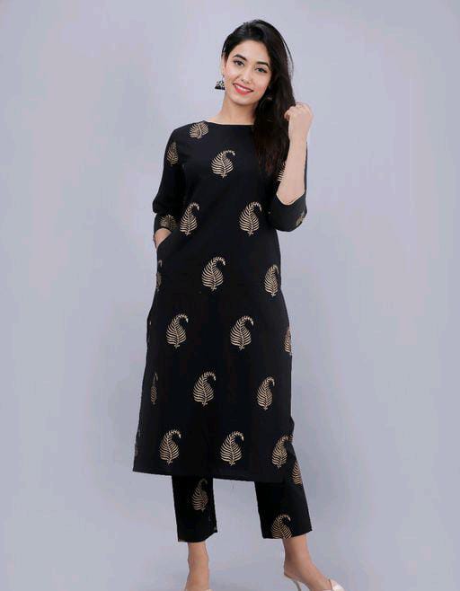 Adrika Graceful Black Women Kurta Sets - Fashion Greet