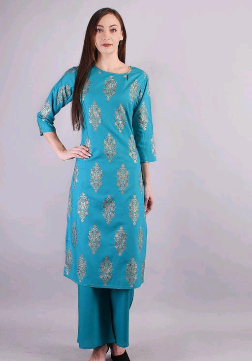 Banita Attractive Blue Women Rayon Kurta Sets - Fashion Greet Banita Attractive Blue Women Rayon Kurta Sets - Fashion Greet