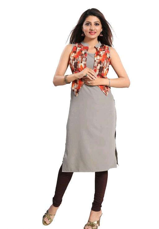 Stylish Grey Printed Womens Kurta Sets - Fashion Greet Stylish Grey Printed Womens Kurta Sets - Fashion Greet