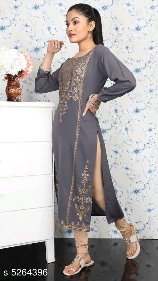 Stylish Grey Designer Women’s Kurti - Fashion Greet Stylish Grey Designer Women’s Kurti - Fashion Greet