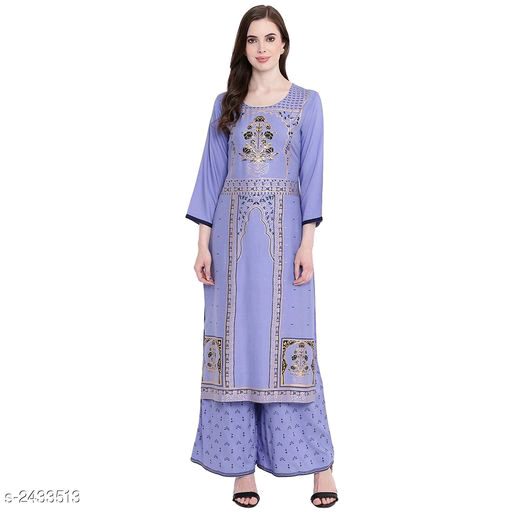 Eashita Purple Printed Attractive Kurta Set - Fashion Greet Eashita Purple Printed Attractive Kurta Set - Fashion Greet
