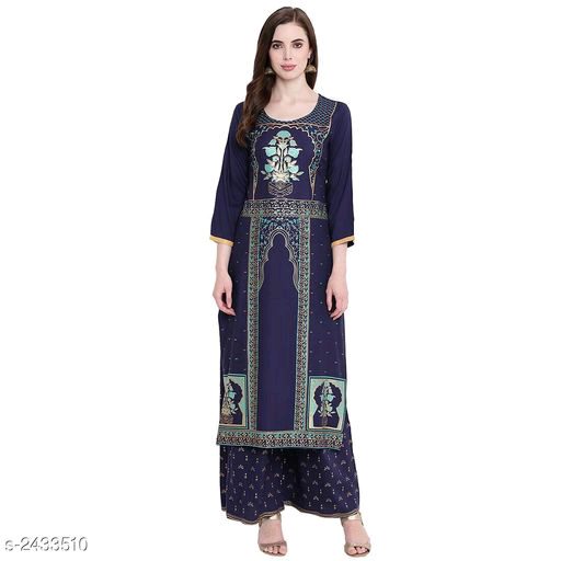Eashita Attractive Navy Printed Kurta Set - Fashion Greet Eashita Attractive Navy Printed Kurta Set - Fashion Greet