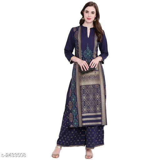 Eashita Elegant Navy Printed Kurta Set - Fashion Greet Eashita Elegant Navy Printed Kurta Set - Fashion Greet