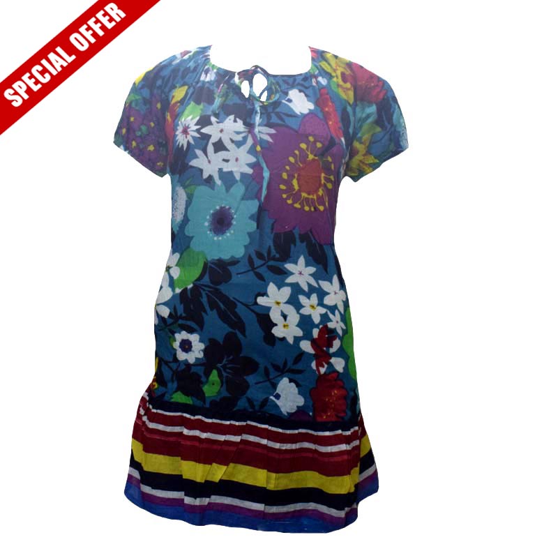 65 % Off Multi Floral Printed Kurti - Fashion Greet 65 % Off Multi Floral Printed Kurti - Fashion Greet