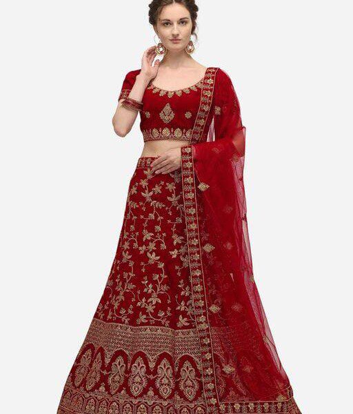 Myra Superior Maroon Women Lehenga - Fashion Greet Myra Superior Maroon Women Lehenga