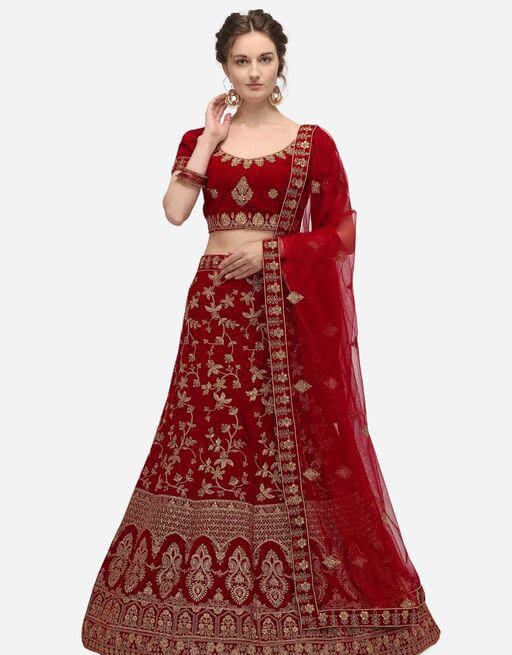 Myra Superior Maroon Women Lehenga - Fashion Greet Myra Superior Maroon Women Lehenga - Fashion Greet