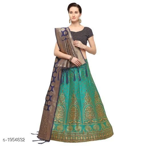 Aarzoo Classy Silk Jacquard Banarasi Lehenga Choli - Fashion Greet Aarzoo Classy Silk Jacquard Banarasi Lehenga Choli - Fashion Greet