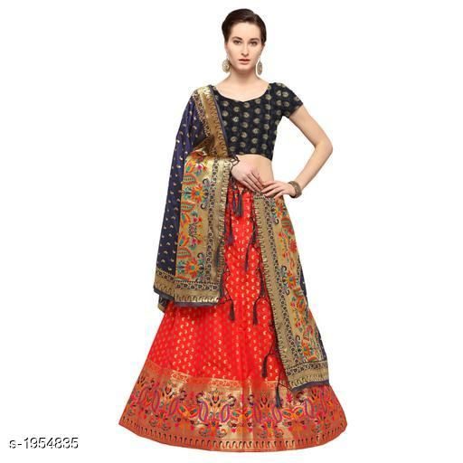 Aarzoo Classy Silk Jacquard Banarasi Lehenga Choli - Fashion Greet Aarzoo Classy Silk Jacquard Banarasi Lehenga Choli - Fashion Greet