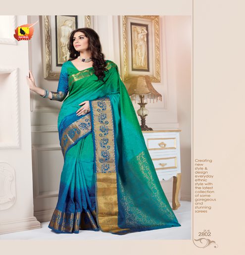 Meera Sea Green Printed Saree - Fashion Greet Meera Sea Green Printed Saree - Fashion Greet