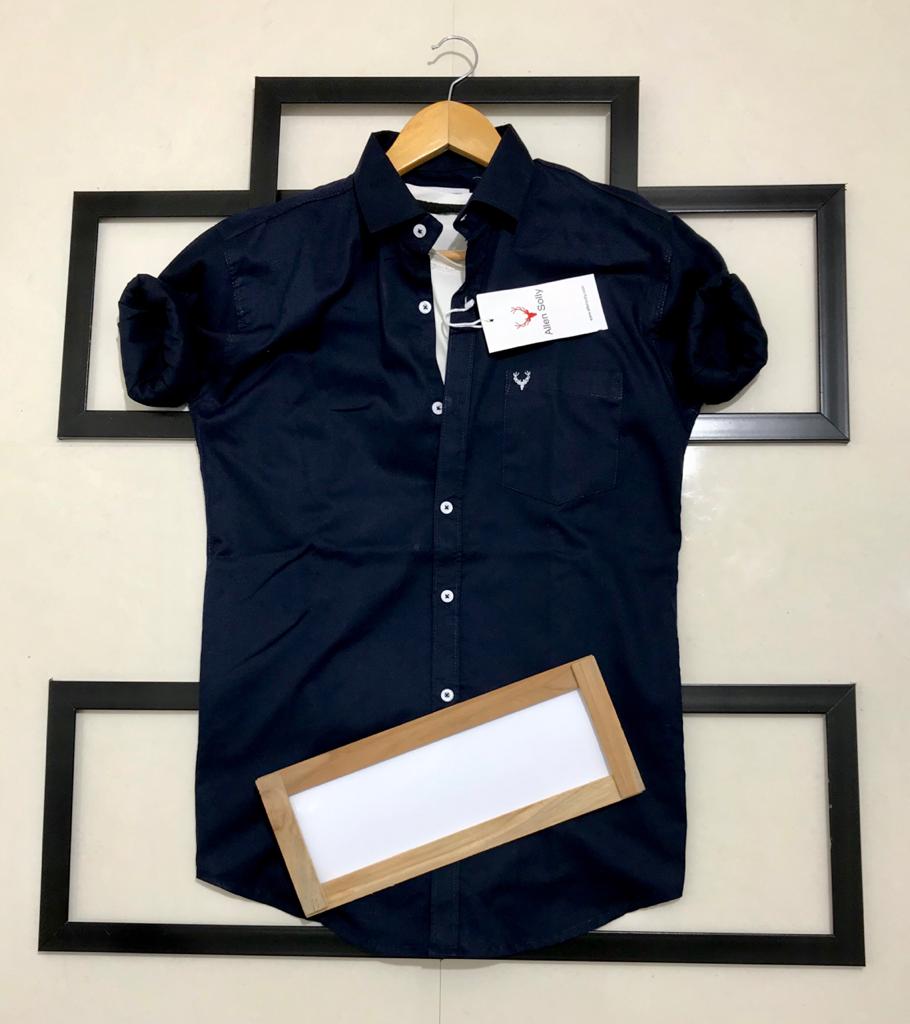 Seasons Men Navy Normal Fit Full Sleeves Shirt - Fashion Greet Seasons Men Navy Normal Fit Full Sleeves Shirt - Fashion Greet
