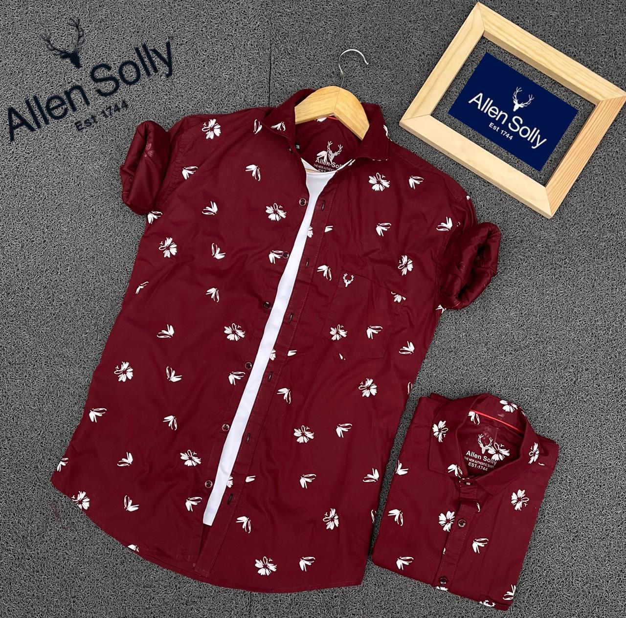 Seasons Maroon Printed Full Sleeves Men Shirt - Fashion Greet Seasons Maroon Printed Full Sleeves Men Shirt - Fashion Greet