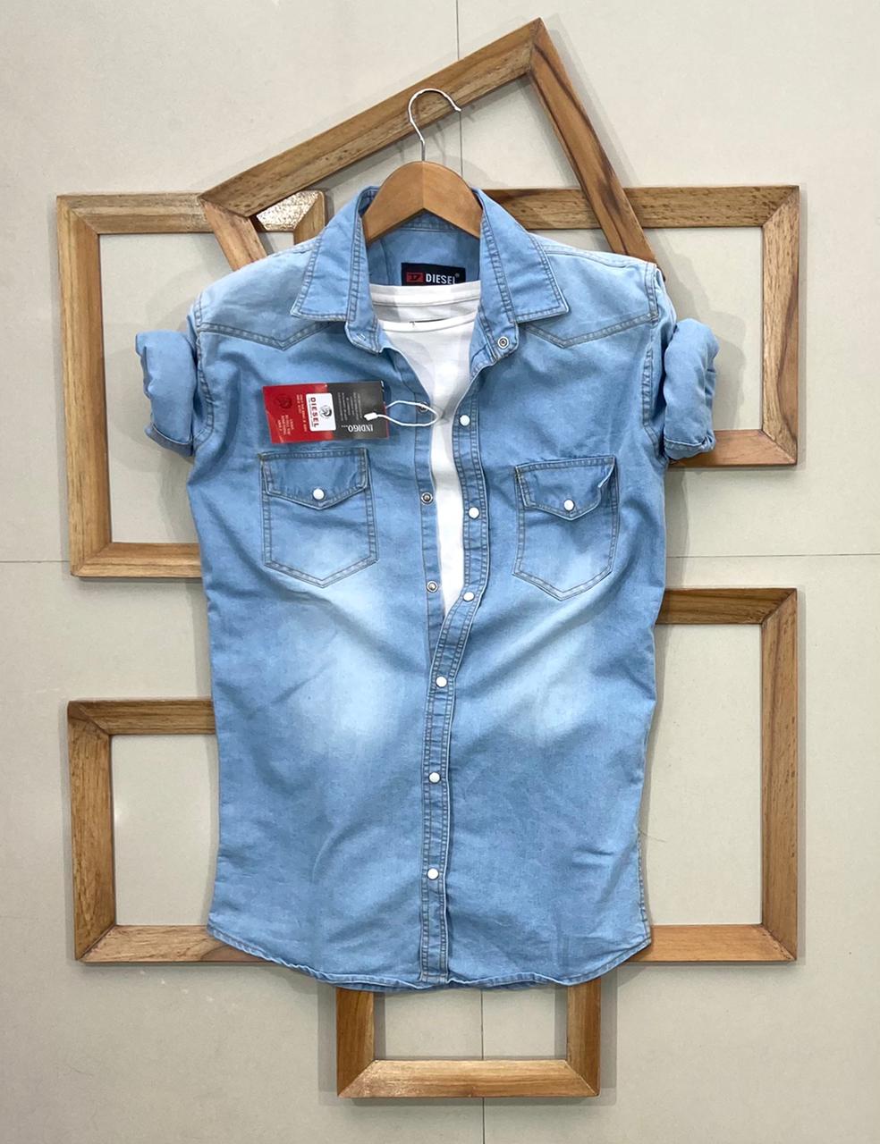 Seasons Denim Full Sleeves Men Shirt - Fashion Greet Seasons Denim Full Sleeves Men Shirt - Fashion Greet