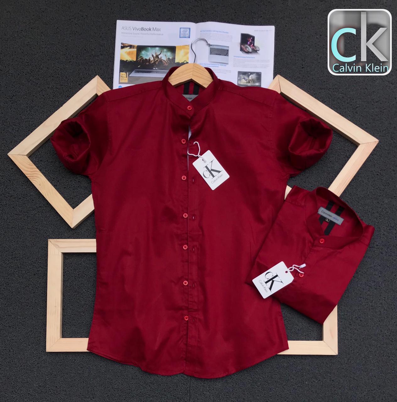 Seasons Maroon Men Ben Collar Shirt - Fashion Greet Seasons Maroon Men Ben Collar Shirt - Fashion Greet