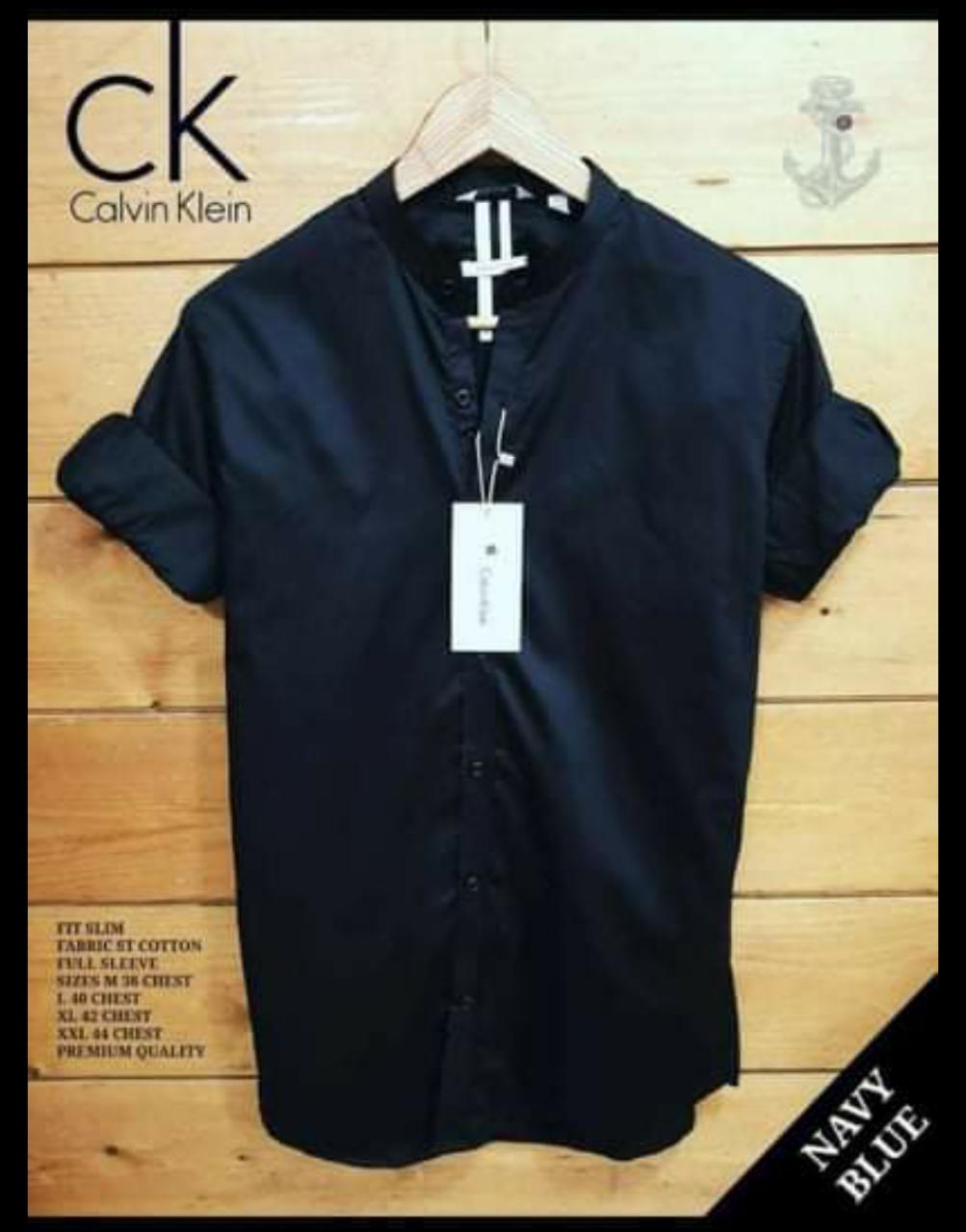 Seasons Navy Men Ben Collar Shirt - Fashion Greet Seasons Navy Men Ben Collar Shirt - Fashion Greet