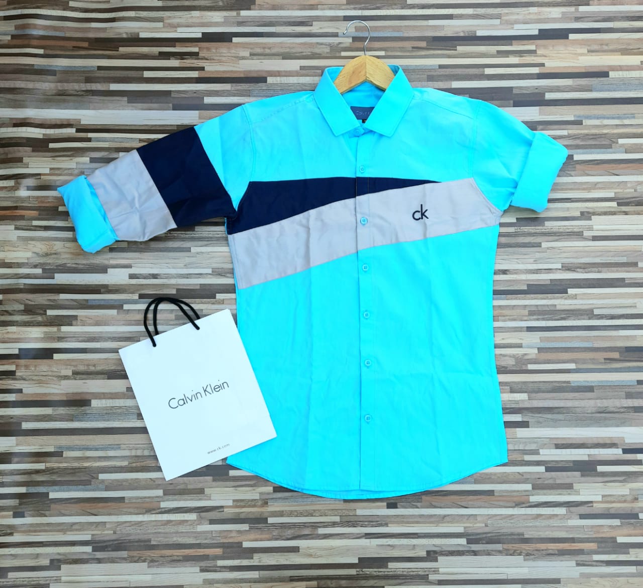 Designer Men Blue Twill Straight Shirt - Fashion Greet Designer Men Blue Twill Straight Shirt - Fashion Greet