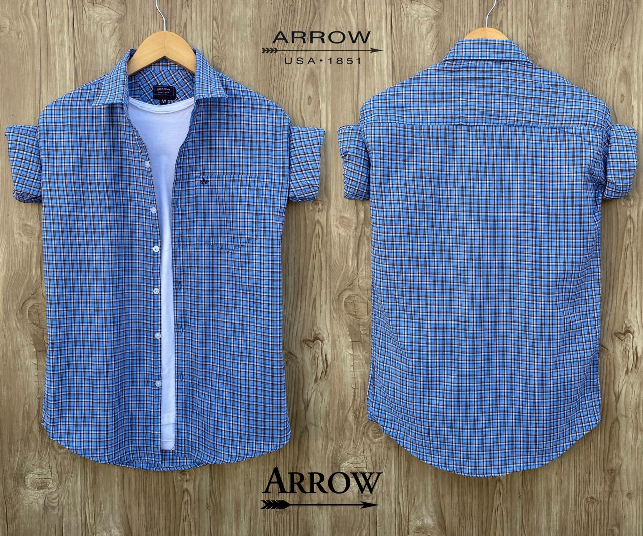 Seasons Blue Check Cotton Shirts - Fashion Greet Seasons Blue Check Cotton Shirts - Fashion Greet