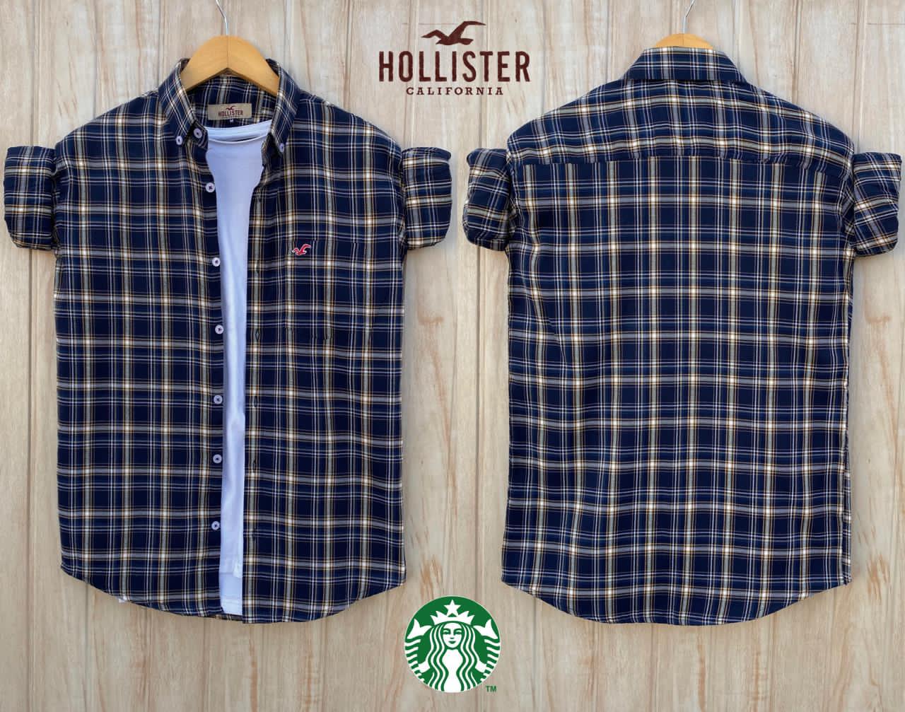 Seasons Navy Check Cotton Shirts - Fashion Greet Seasons Navy Check Cotton Shirts - Fashion Greet