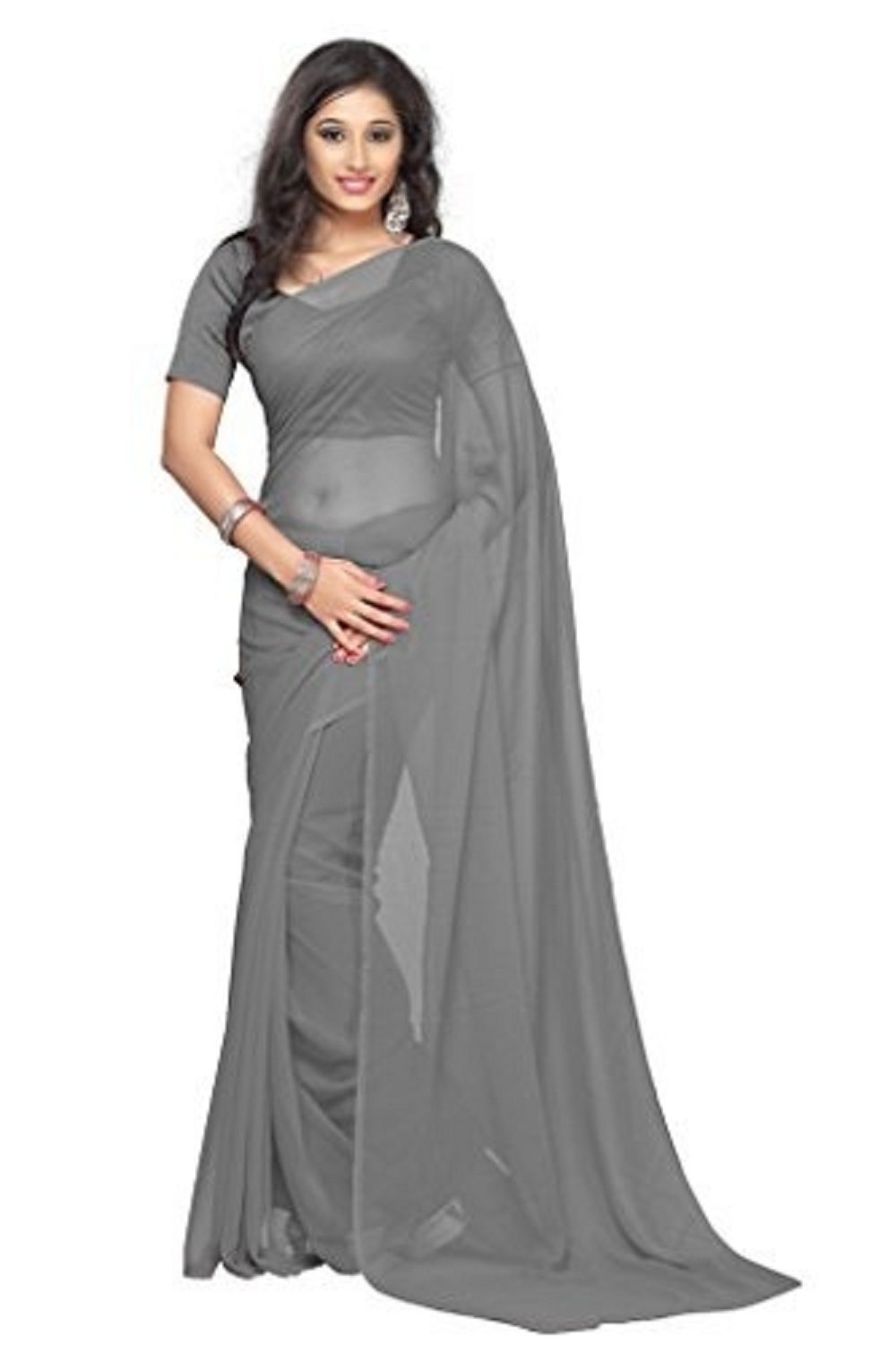 Thadesar Light Green Women’s Georgette Saree With Unstitched Blouse Piece - Fashion Greet Thadesar Light Green Women’s Georgette Saree With Unstitched Blouse Piece - Fashion Greet