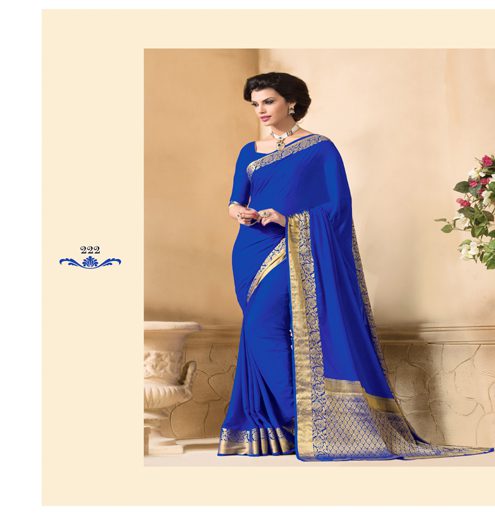 Sakshi Navy Blue Color Crepe Silk Saree - Fashion Greet Sakshi Navy Blue Color Crepe Silk Saree - Fashion Greet