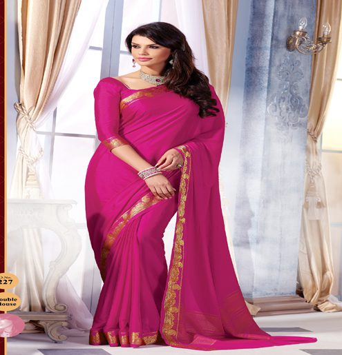 Sindoor Burgandy Color Crepe Silk Saree - Fashion Greet Sindoor Burgandy Color Crepe Silk Saree - Fashion Greet