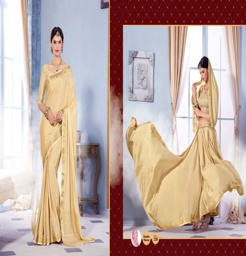 Sindoor Coral Color Crepe Silk Saree - Fashion Greet Sindoor Coral Color Crepe Silk Saree - Fashion Greet