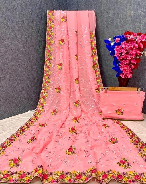 Aishani Refined Multi Embroidered Sarees - Fashion Greet Aishani Refined Multi Embroidered Sarees - Fashion Greet