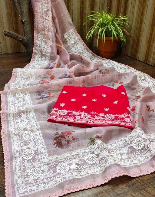 Aakarsha Pretty Floral Women Sarees - Fashion Greet Aakarsha Pretty Floral Women Sarees - Fashion Greet