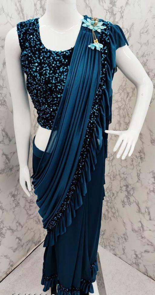 Chitrarekha Drishya Lycra Blend Sarees - Fashion Greet Chitrarekha Drishya Lycra Blend Sarees - Fashion Greet