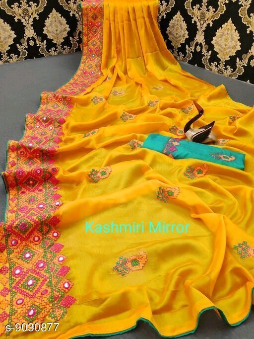 Aakarsha Superior Yellow Sarees - Fashion Greet Aakarsha Superior Yellow Sarees - Fashion Greet