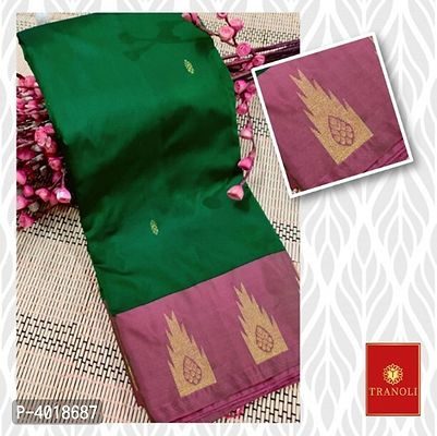 Tranoli Green Arani Pattu Butti Work Art Silk Saree - Fashion Greet Tranoli Green Arani Pattu Butti Work Art Silk Saree - Fashion Greet