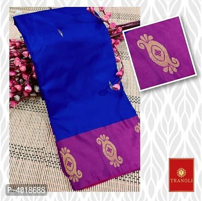Tranoli Arani Pattu Butti Work Blue Art Silk Saree - Fashion Greet Tranoli Arani Pattu Butti Work Blue Art Silk Saree - Fashion Greet