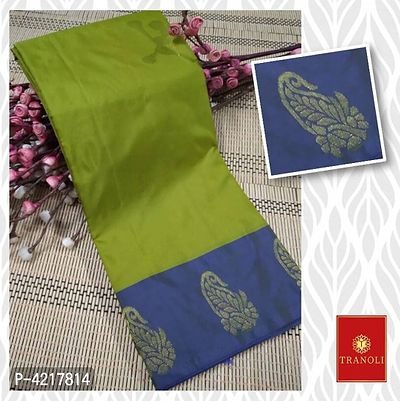 Tranoli Green Blue Arani Pattu Butti Work Art Silk Saree - Fashion Greet Tranoli Green Blue Arani Pattu Butti Work Art Silk Saree - Fashion Greet