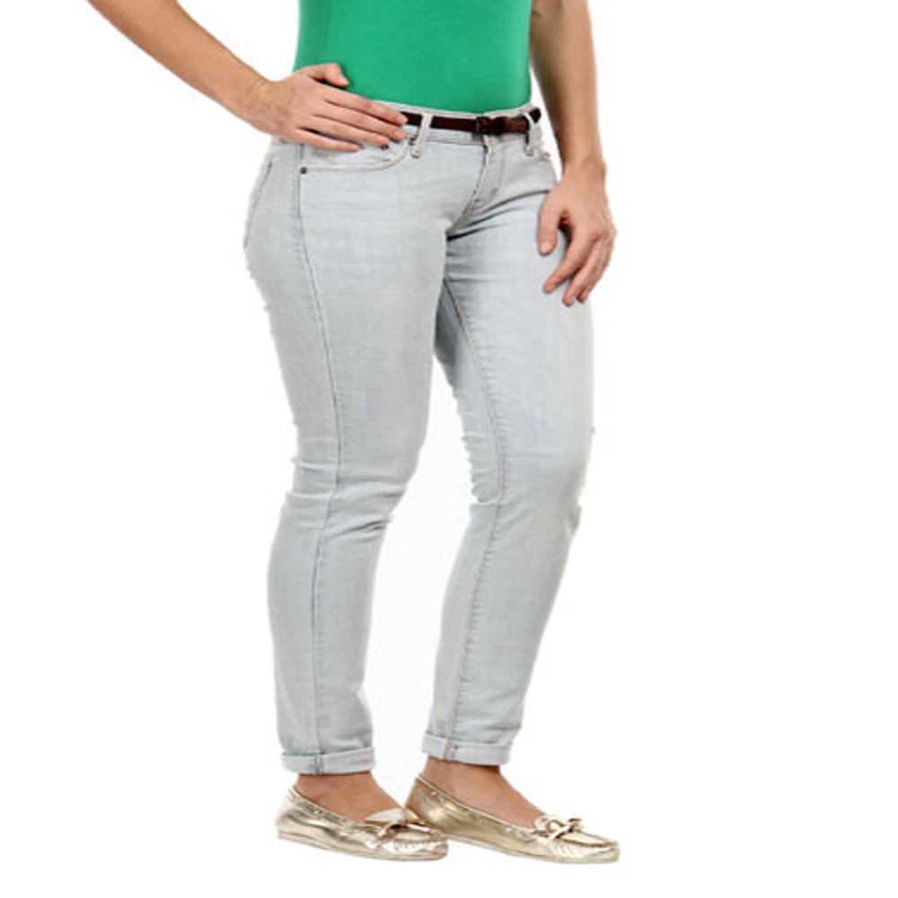 Narrow Fit Off White Jeans - Fashion Greet Narrow Fit Off White Jeans - Fashion Greet