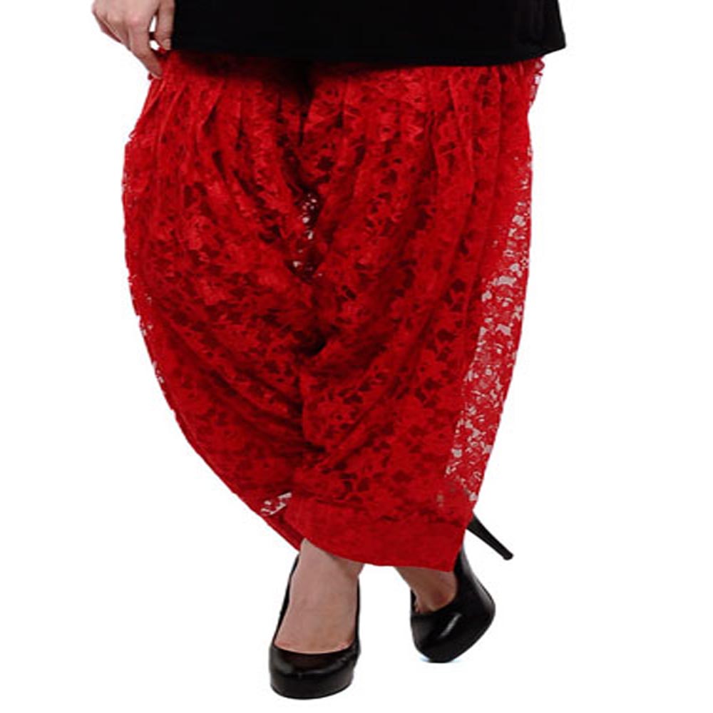Classy Red Polyester Net Printed Salwar - Fashion Greet Classy Red Polyester Net Printed Salwar - Fashion Greet