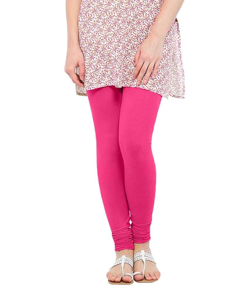 Pink Cotton Comfortable Leggings - Fashion Greet Pink Cotton Comfortable Leggings - Fashion Greet