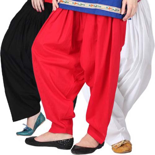 Black, White & Red Patiala Salwar Combo - Fashion Greet Black, White & Red Patiala Salwar Combo - Fashion Greet