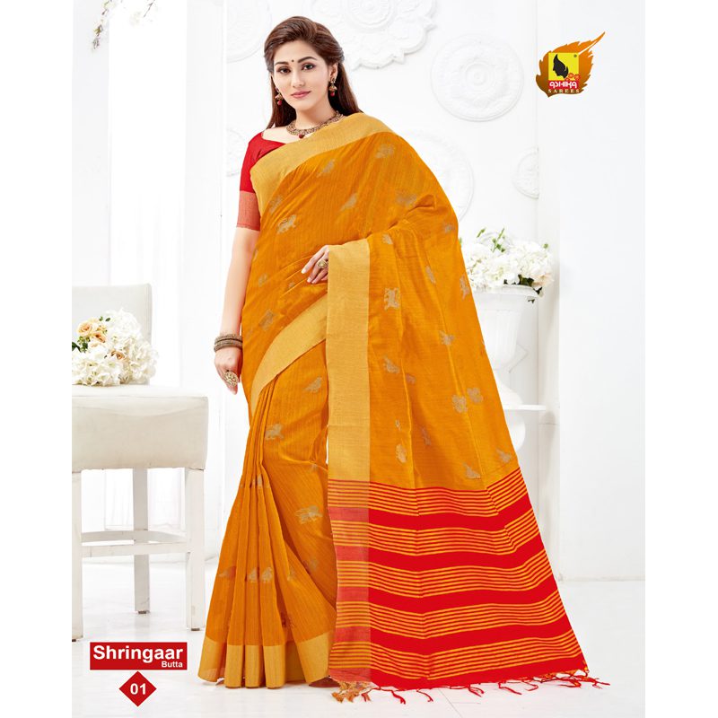 Shringaar Butta Chanderi Silk Saree With Blouse Piece - Fashion Greet Shringaar Butta Chanderi Silk Saree With Blouse Piece - Fashion Greet