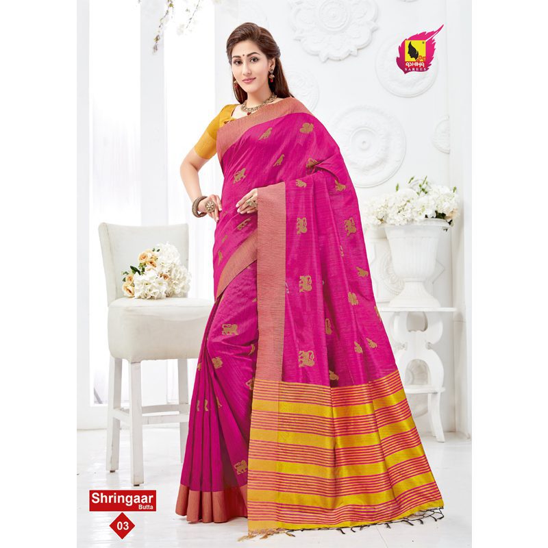 Shringaar Butta Chanderi Silk Saree With Blouse Piece - Fashion Greet Shringaar Butta Chanderi Silk Saree With Blouse Piece - Fashion Greet