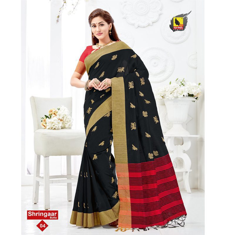 Shringaar Butta Chanderi Silk Saree With Blouse Piece - Fashion Greet Shringaar Butta Chanderi Silk Saree With Blouse Piece - Fashion Greet