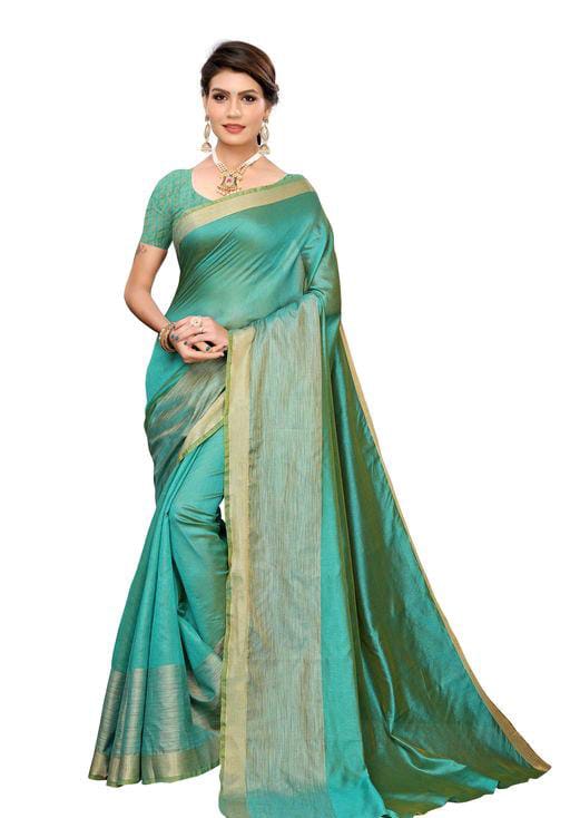 Jivika Petite Cotton Silk Sarees - Fashion Greet
