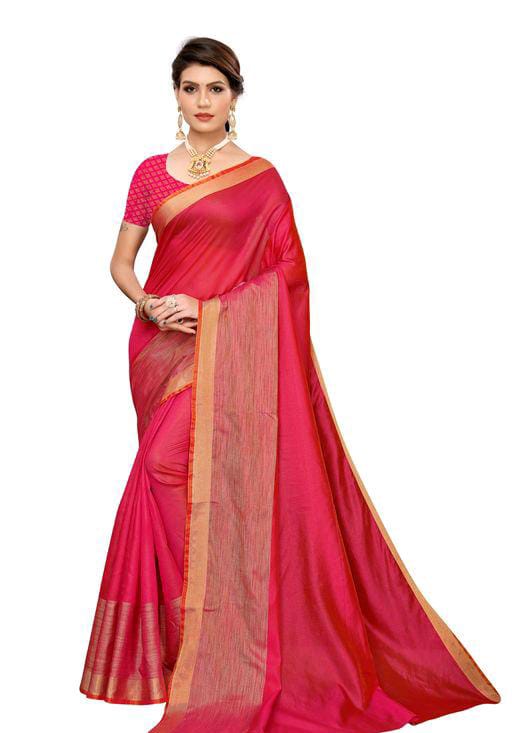 Stylish Jivika Petite Cotton Silk Sarees - Fashion Greet Stylish Jivika Petite Cotton Silk Sarees - Fashion Greet