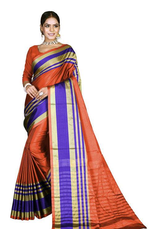 Aishani Voguish Multi Cotton Silk Sarees - Fashion Greet Aishani Voguish Multi Cotton Silk Sarees - Fashion Greet